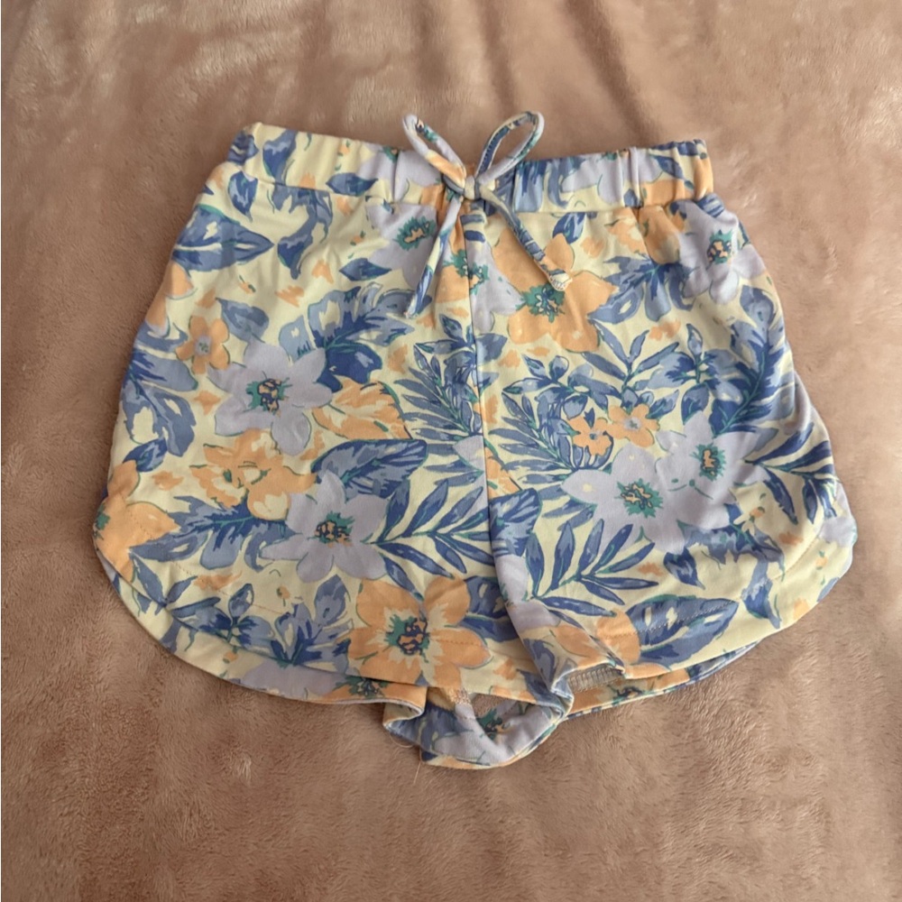 Floral Print Drawstring Pants